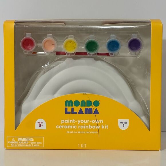 Mondo Llama Ceramic Rainbow Painting Kit - Picture 2 of 14